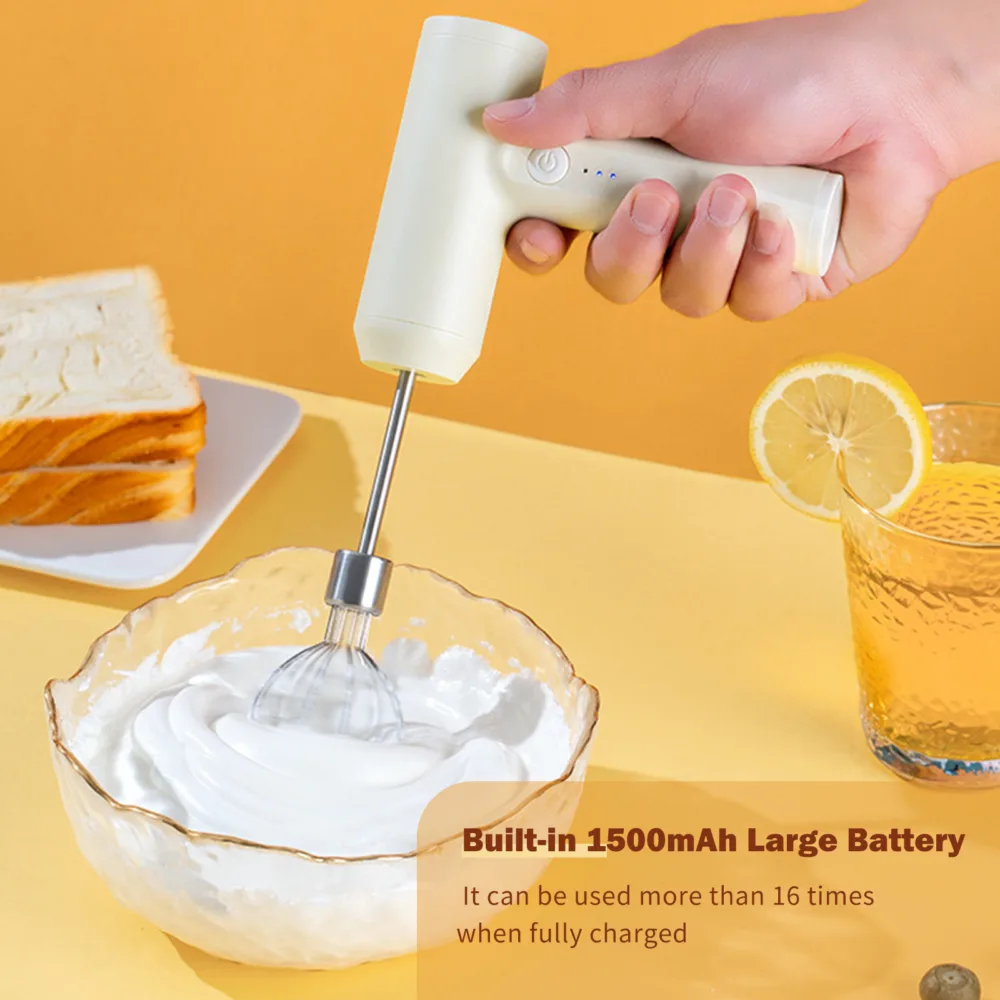 Electric Blender Electric Hand Mixer, Egg Beater, Household Small Electric Handheld Beater, Automatic Egg Beater, Cake Baking Mixer, Cookware, Kitchenware, Kitchen Accessories Kitchen Stuff Small Kitc - Image 8