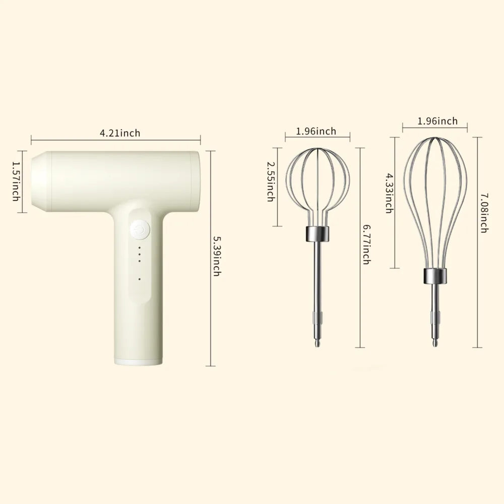 Electric Blender Electric Hand Mixer, Egg Beater, Household Small Electric Handheld Beater, Automatic Egg Beater, Cake Baking Mixer, Cookware, Kitchenware, Kitchen Accessories Kitchen Stuff Small Kitc - Image 5