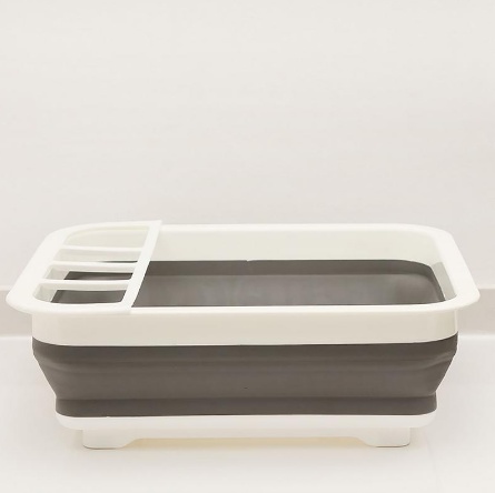 Folding kitchen drain dish rack - Image 4