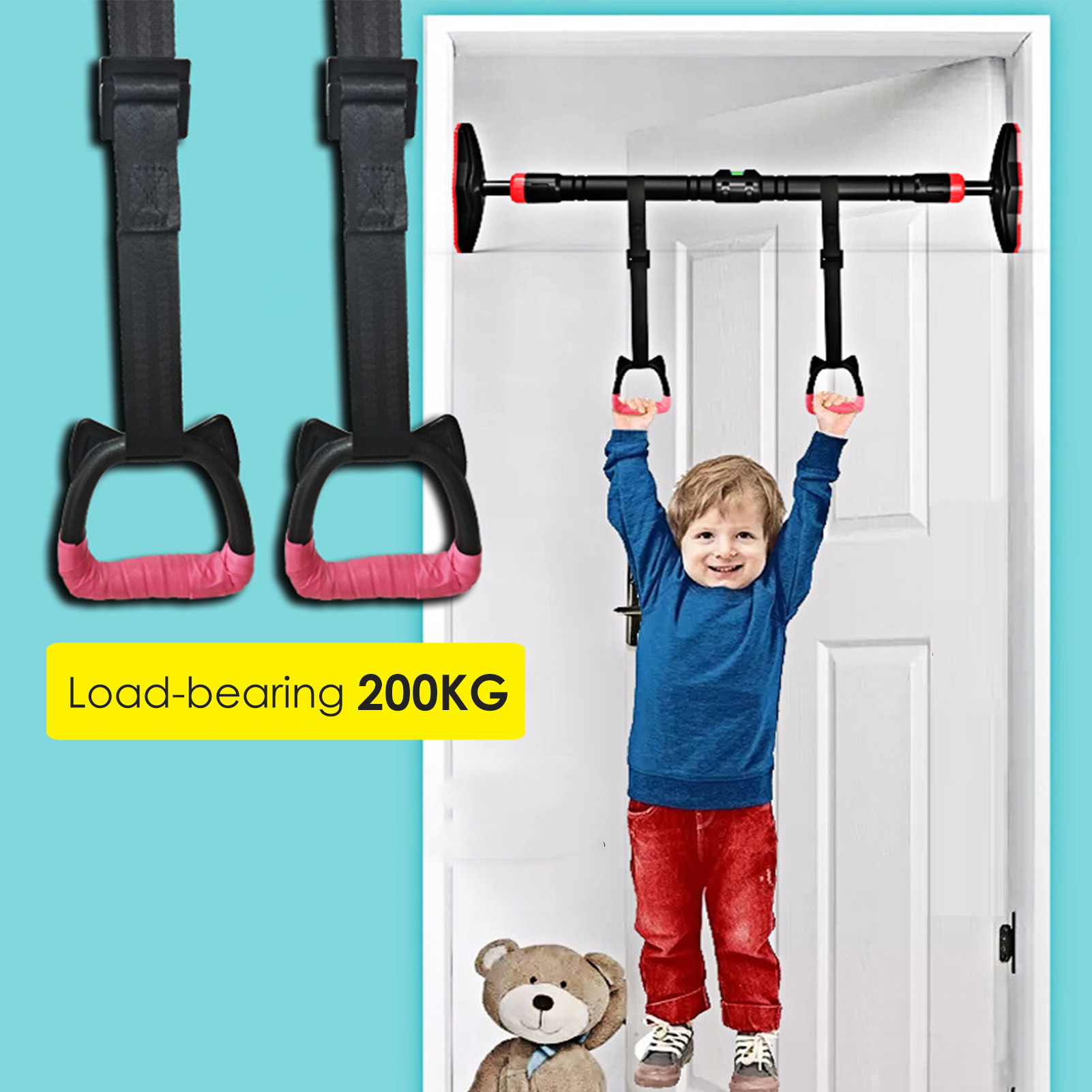 Rings For Children's Training Kids Sports Equipment Household Plus Horizontal Bar Indoor Pull Ring - Image 5