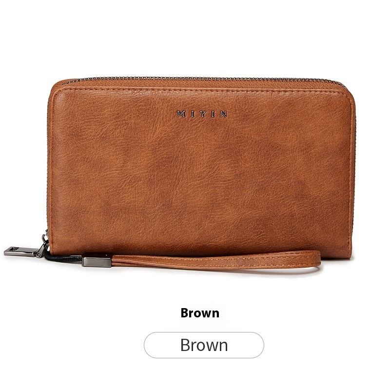 Anti-theft Swiping Retro Oil Wax Skin Large-capacity Handbag - Image 10