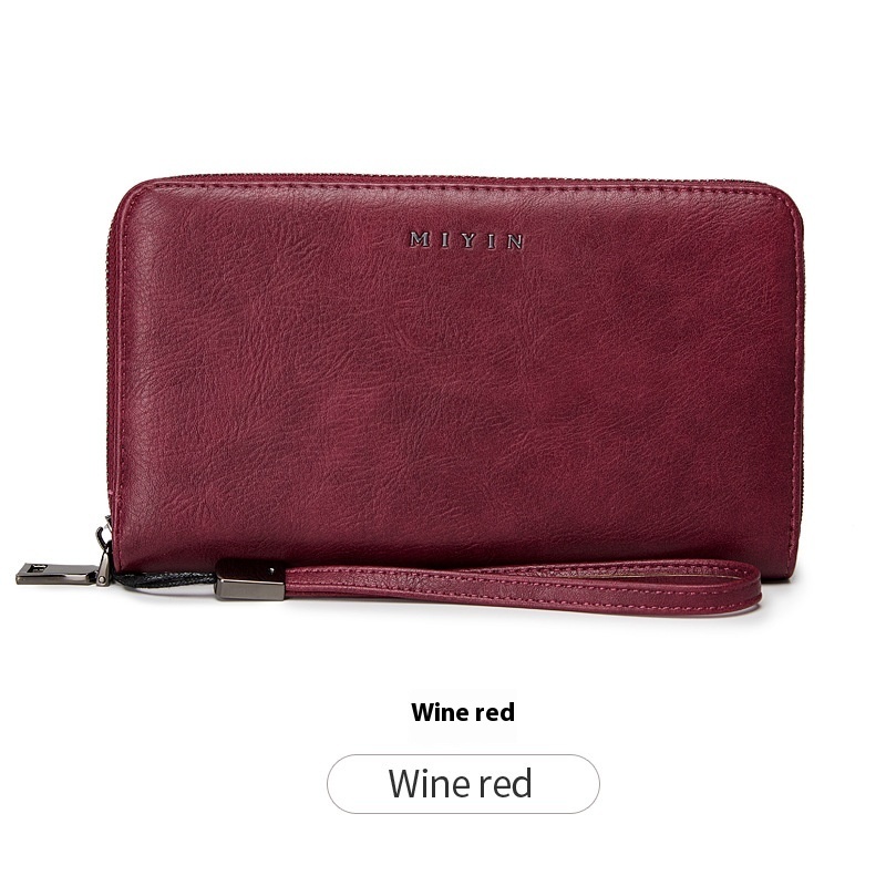 Anti-theft Swiping Retro Oil Wax Skin Large-capacity Handbag - Image 6