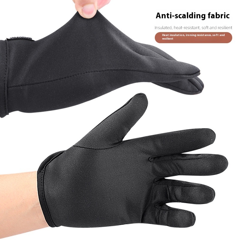 Five-finger Thick Lace-up Hair Gloves Heat Insulation - Image 3